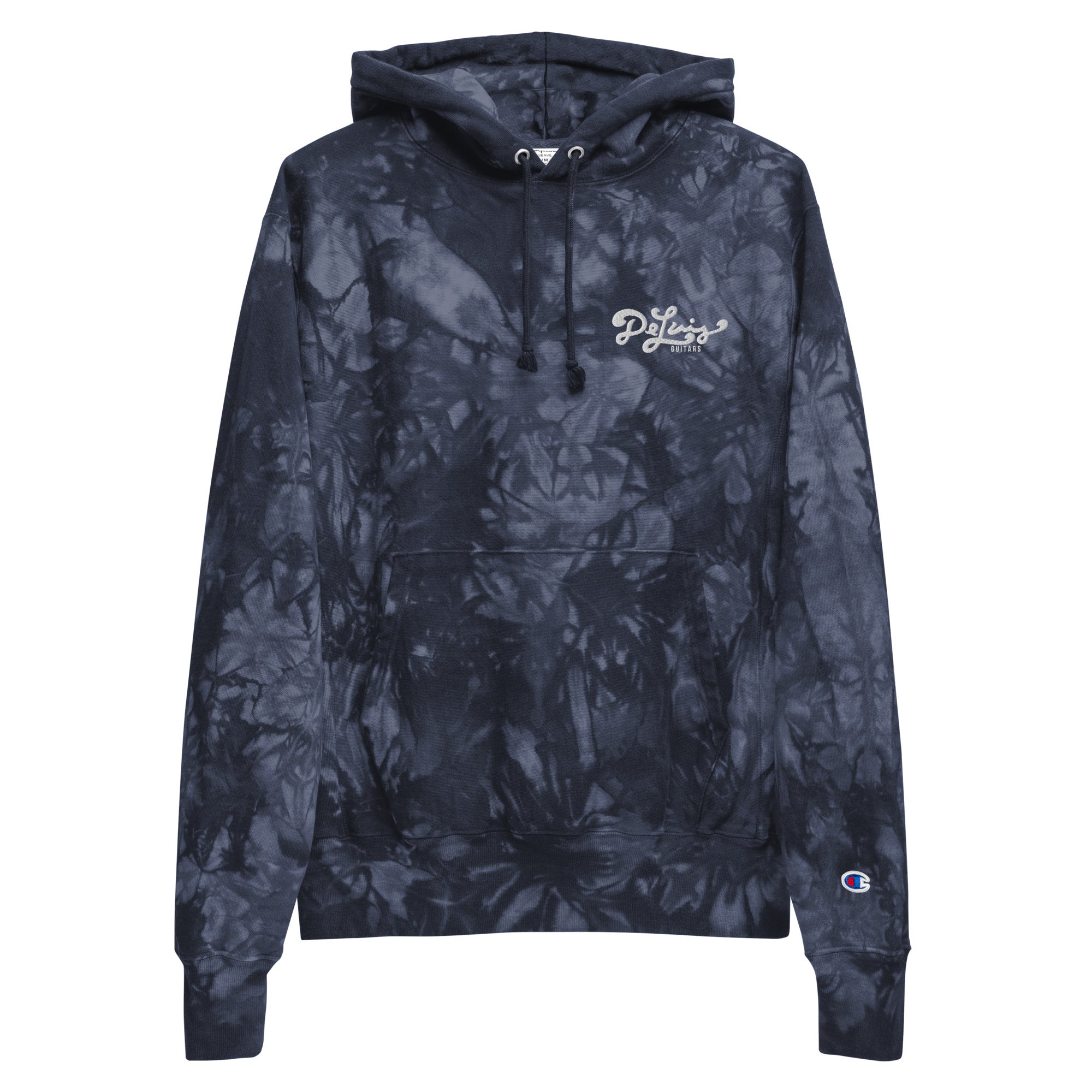 Tie-dye DeLuis Embroidered Hoodie – DeLuis Guitars